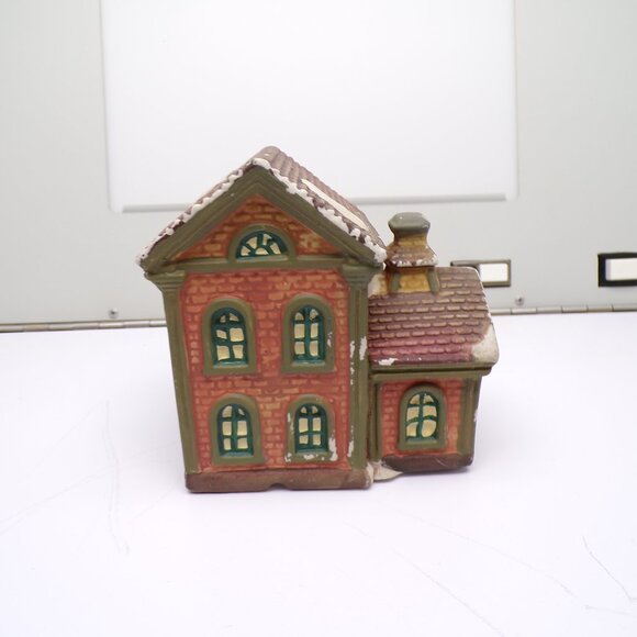 Cobblestone Corners Village FIRE STATION Ceramic Building 2001 Vintage No Light - Picture 4 of 7